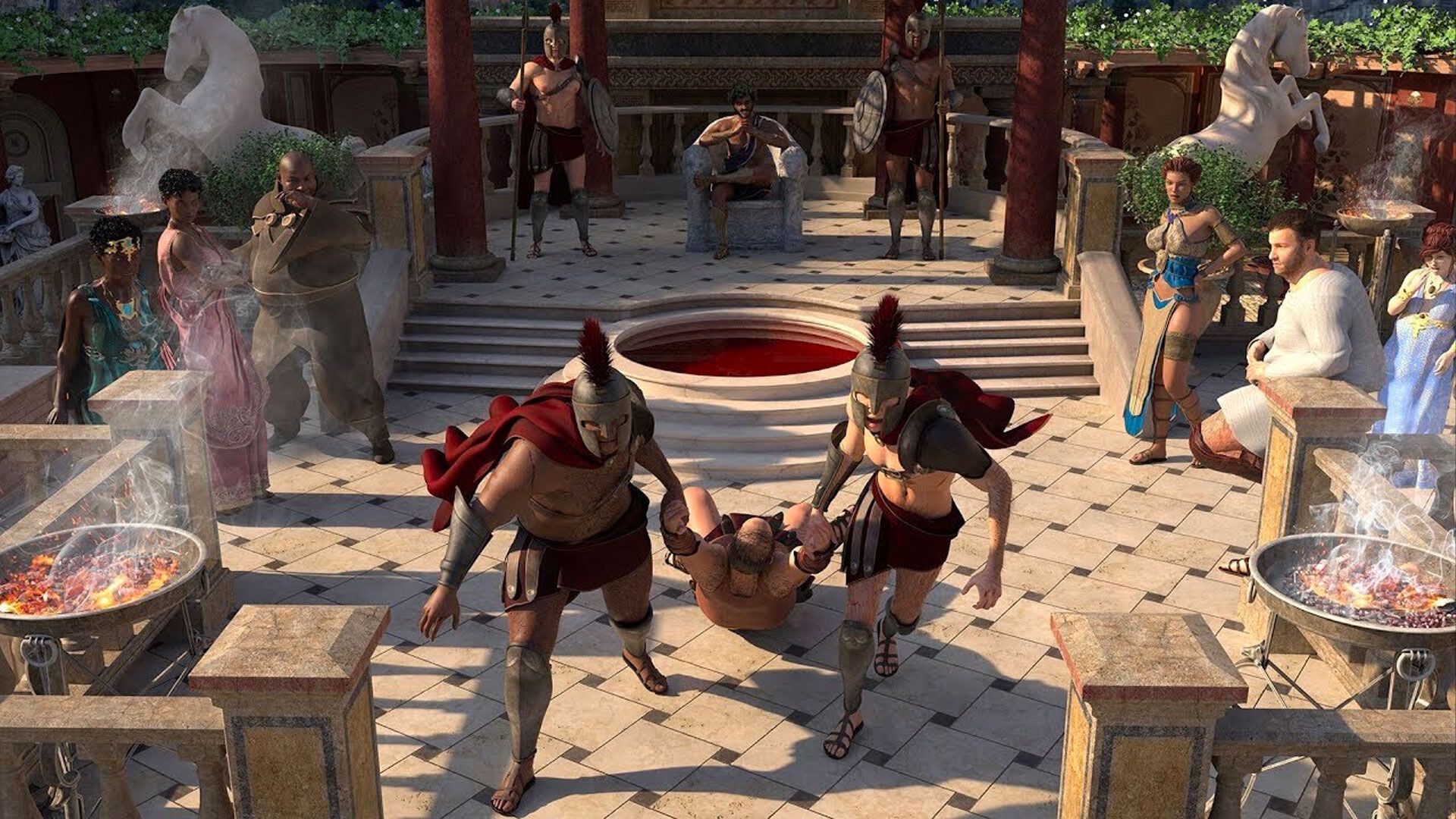 3D and 2D Techniques for 360 degree Panoramic Illustration